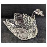 Crystal Swan Bowl Candy Dish Centerpiece
