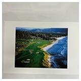 Pebble Beach Golf Links Aerial Coastal View Color