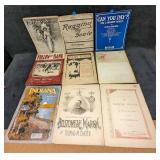 9 Antique Classic Music Sheet Music