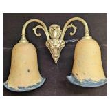 Vintage Art Nouveau Daum Style Wall Sconce B