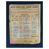3 1939 Sanford Florida Ritz Theater Show Guides