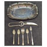 Lot of Silver Plate Spoons Fork & Stainless Steel