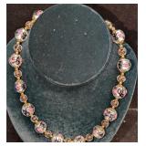 Vintage Italian Murano Gray And Pink Art Glass Bea