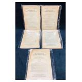 5 Vintage Copies Of The Journal Of The American C