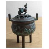 Vintage Asian Bronze Incense Burner