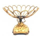 Decorative Metal Pedestal Basket