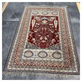 Vintage Hand Woven Traditional Floral Medallion Ru