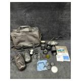 Canon AE-1 Camera Accessories Vivitar Tokina AT-X