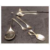 Random Silver Plated Lot + Candle Snuffer