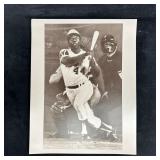 Hank Aaron 715th Home Run Black and White Silver G