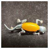 Butterscotch Amber Cabochon Body Sterling Silver G