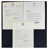 Letters Signed by State Officials Governor, Senato
