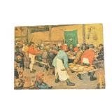 Pieter Bruegel Wedding Feast Print On Wood