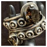 Sterling Silver Smoky Quartz Eagle 3 Taxco Mexico