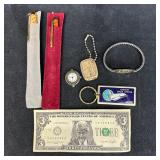 Mixed Lot of Collectibles Pens Keychains Tokens an