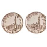 Two Hutschenreuther China Plates Amsterdam Souveni