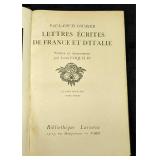 Lettres Ecrites De France Et D