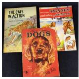 3 Vintage How To Draw And Paint Art Books Dogs