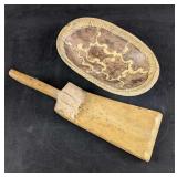 Wooden Bowl and Server