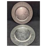 2 Lenox Plastic Round Charger Plates B