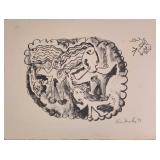 Kim Mosley (20th Century) Signed Woodblock Print