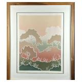 Hilside Two Color LE Serigraph Print By Martin