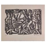 Kim Mosley (20th Century) Signed Woodblock Printï¿½P
