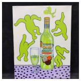 Absente Original Acrylic On Canvas Painting By Joh