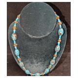 Vintage Italian Murano Blue And Gold Art Glass Bea