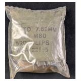 Sealed NATO 7.62 MM Ball M80 5 RD Clip Pouches