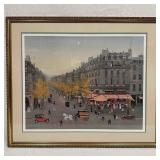 Michel Delacroix Framed Lithograph "Les Grand Boul