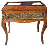 Vintage Wooden Louis XVI Style Vitrine Reproductio