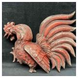 Vintage Mid Century Hoda Metal Rooster Wall Hang S