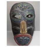 Vintage Wood Indonesian Wall Art Mask