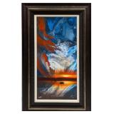 Framed S&N Howard Ashton Sail Away Print On Alumin