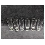 6 Vintage Glass Shooters