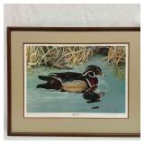 William C. Morris Wood Duck 1980 Artist Proof Fram