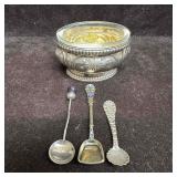 Sterling Silver Mini Spoon Set and Silver Plated G