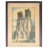 American Art Company Cathedral Color Etching Re-Pr