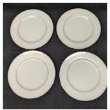 4 Retired International Fine China Juliet Salad Pl