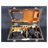 Vintage Carl Zeiss Microscope Box and Contents