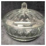 MCM Wheaton Premium Large Clear Candy Dish Bowl wi
