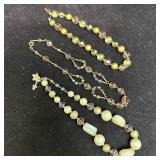 Vendome Marvella Glass Faux Stone Beads Necklace C