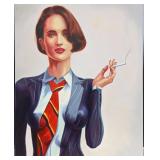 Large Acrylic On Canvas Jim Jackson Bodypaint Woma