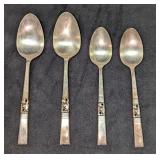4 Vintage Silverplated Morning Star Soup & Serving