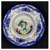 Vintage Hand Painted Porcelain Fish Plate Platart