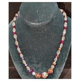 Vintage Italian Murano Art Glass Bead Necklace P