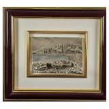 JB Arte Diffusione 925 Silver 3D Sculpture Village