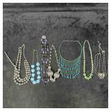 Necklace Costume Jewelry Various Lot of Necklaces