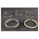 Silver Colored Bracelet Stacking Set